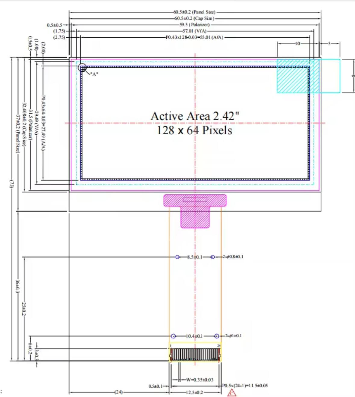 2.42-inch OLED Display Module - product image 4